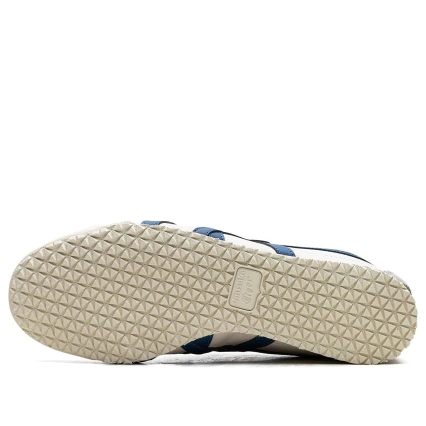 Onitsuka Tiger Mexico 66 "Cream Blue" Unisex Leather Sneakers- Women's Shoe Sale / Men's Shoe Sale