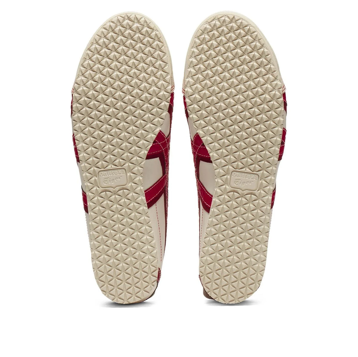 Onitsuka Tiger Mexico 66 "Cream Red" Unisex Leather Sneakers- Women's Shoe Sale / Men's Shoe Sale