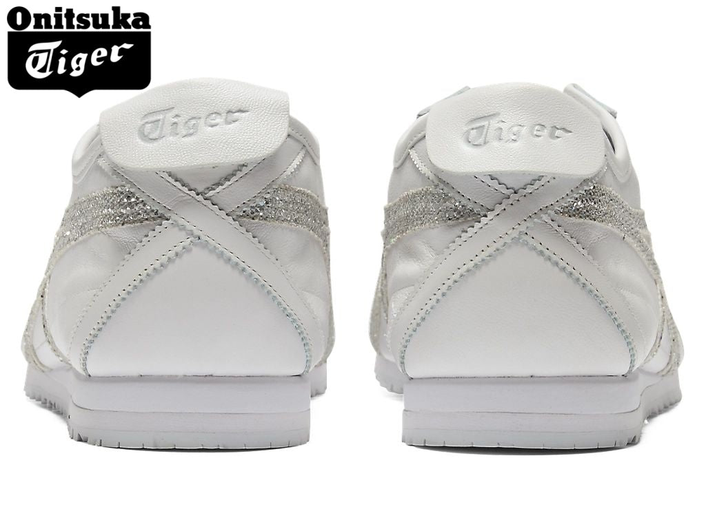 Onitsuka Tiger Mexico 66 White Silver Glitter - Women's Shoe Sale / Men's Shoe Sale