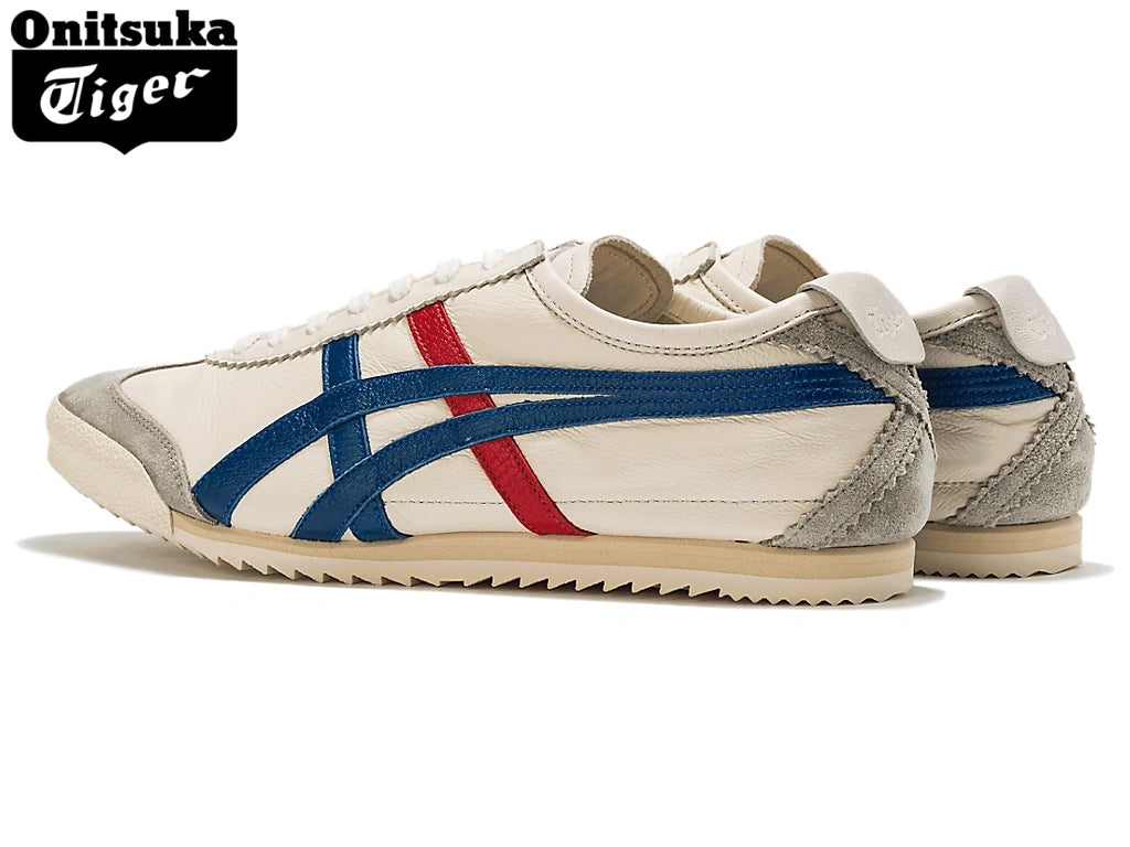 Onitsuka Tiger Mexico 66 Deluxe Nippon Made Sneakers – Cream/Blue/Red