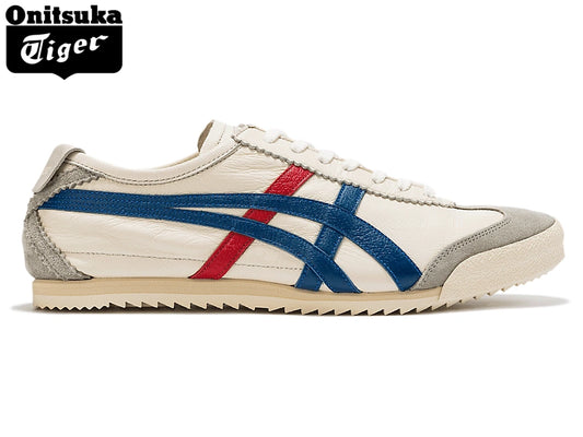 Onitsuka Tiger Mexico 66 Deluxe Nippon Made Sneakers – Cream/Blue/Red