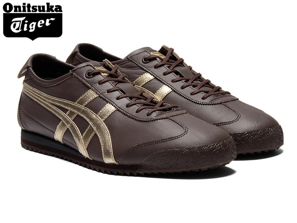 Onitsuka Tiger Mexico 66 SD "Dark Brown/Pure Gold"Classic shoe models Onitsuka Tiger Women's Shoe Sale / Men's Shoe Sale