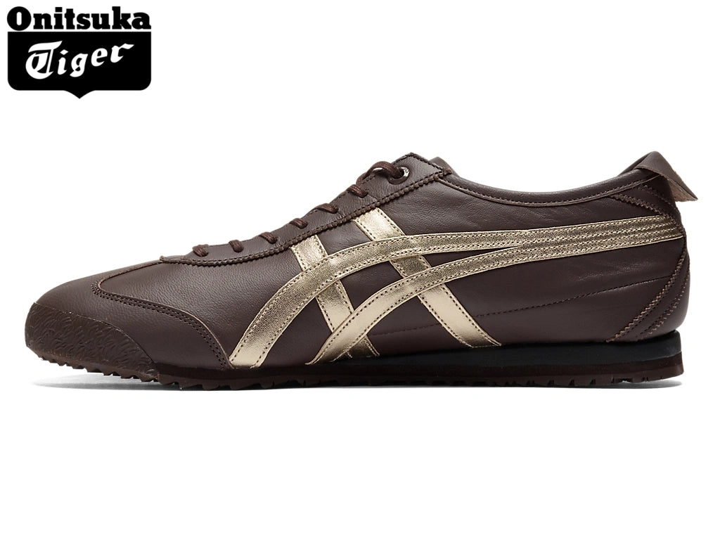 Onitsuka Tiger Mexico 66 SD "Dark Brown/Pure Gold"Classic shoe models Onitsuka Tiger Women's Shoe Sale / Men's Shoe Sale