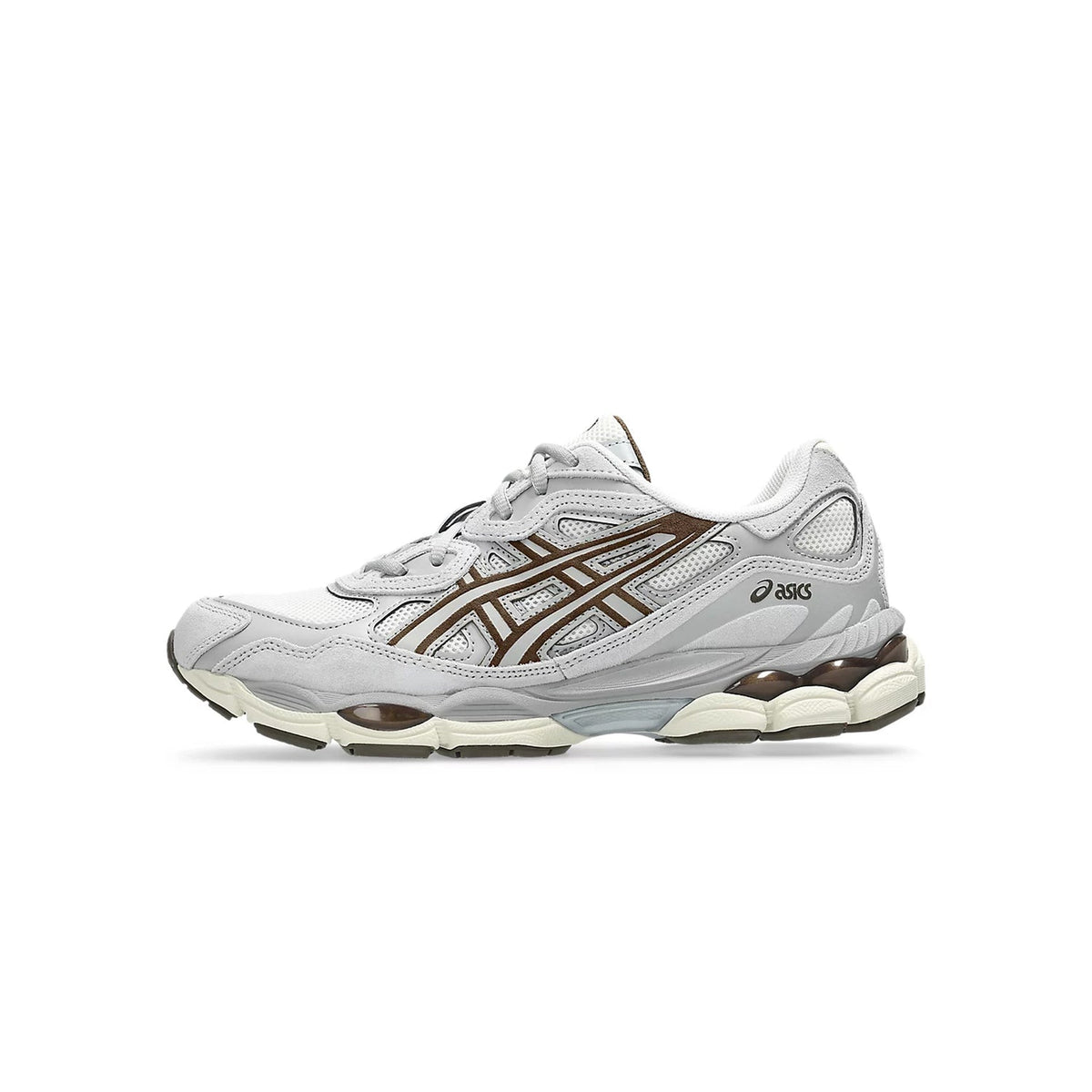 ASICS GEL-NYC "White Grey Brown" Men Women Retro Running Sneakers