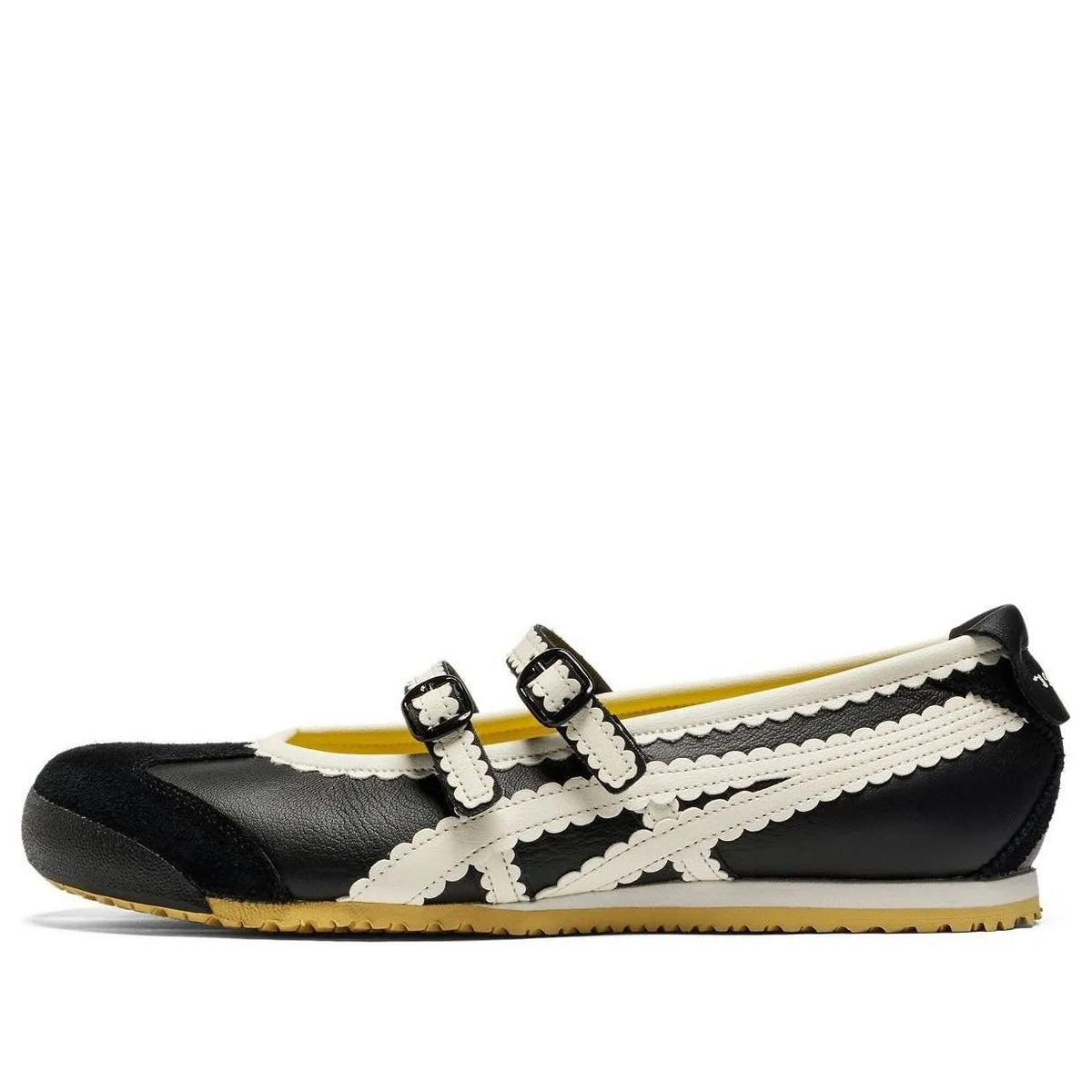Onitsuka Tiger Mexico 66 "Black White" Mary Jane Women Leather Shoes- Women's Shoe Sale / Men's Shoe Sale