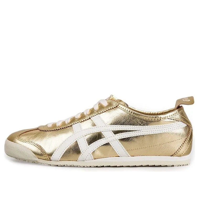 Onitsuka Tiger Mexico 66 "Gold White" Unisex Casual Sneakers- Women's Shoe Sale / Men's Shoe Sale