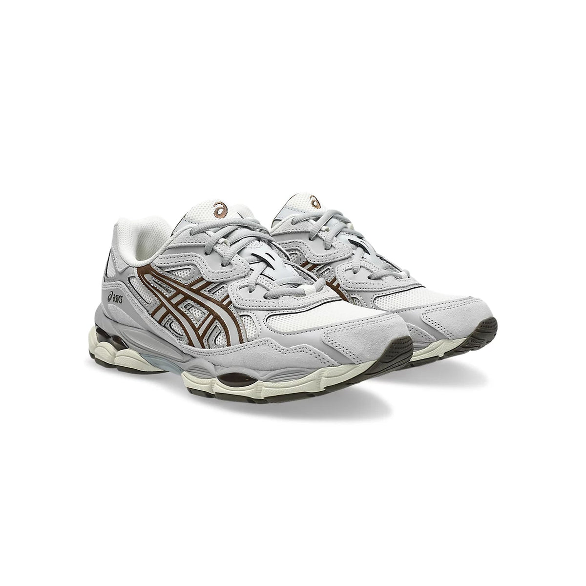 ASICS GEL-NYC "White Grey Brown" Men Women Retro Running Sneakers