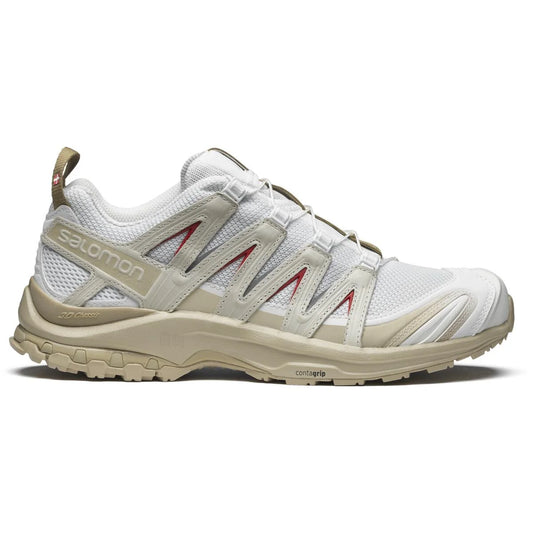 Salomon XA PRO 3D "White Beige Red"- outdoor hiking shoes/Women's Shoe Sale / Men's Shoe Sale