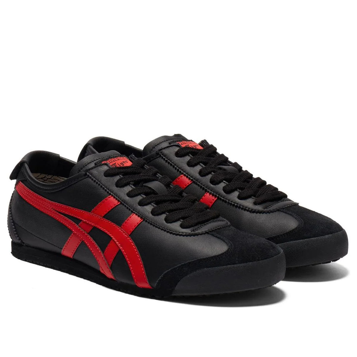 Onitsuka Tiger Mexico 66 "Black Red" Unisex Sneakers- Women's Shoe Sale / Men's Shoe Sale