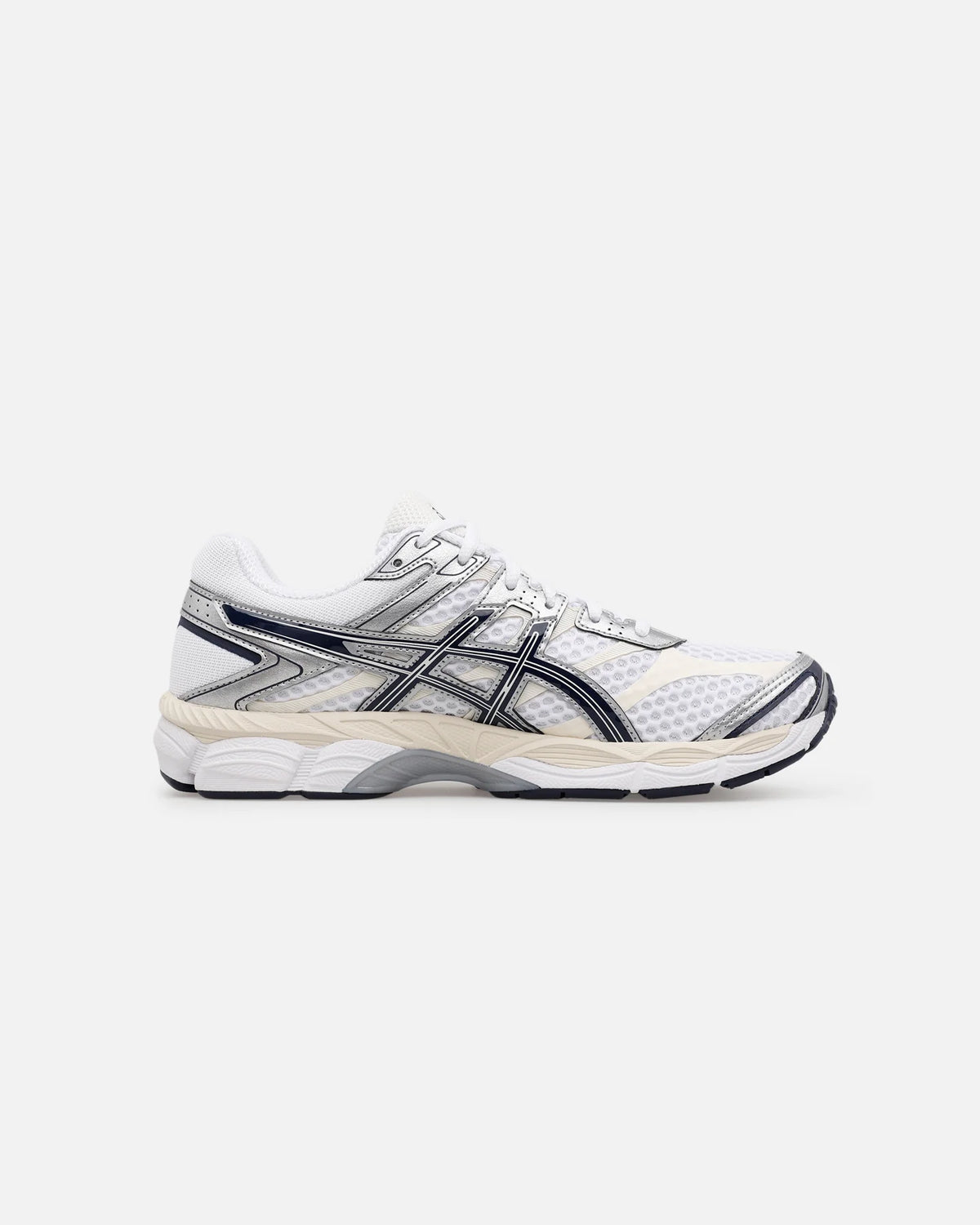 ASICS GEL-CUMULUS 16 "White Navy Silver" Men Women Retro Running Sneakers
