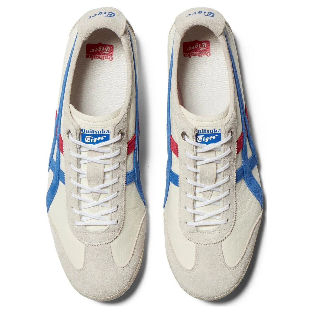 Onitsuka Tiger Mexico 66 "Cream Blue Red" Unisex Sneakers- Women's Shoe Sale / Men's Shoe Sale