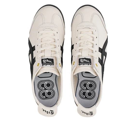 Onitsuka Tiger Mexico 66 "Cream Black Gold" Leather Sneakers- Women's Shoe Sale / Men's Shoe Sale