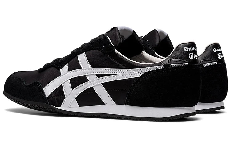Onitsuka Tiger SERRANO "Black White" Retro Running Sneakers- Women's Shoe Sale / Men's Shoe Sale