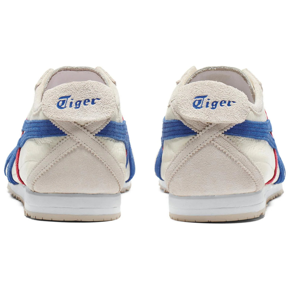 Onitsuka Tiger Mexico 66 "Cream Blue Red" Unisex Sneakers- Women's Shoe Sale / Men's Shoe Sale