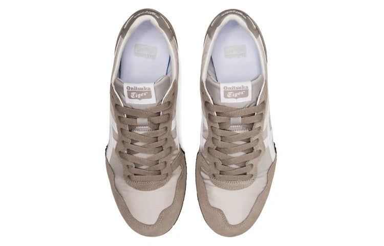 Onitsuka Tiger Serrano "Light Grey Taupe" Unisex Nylon Suede Sneakers- Women's Shoe Sale / Men's Shoe Sale