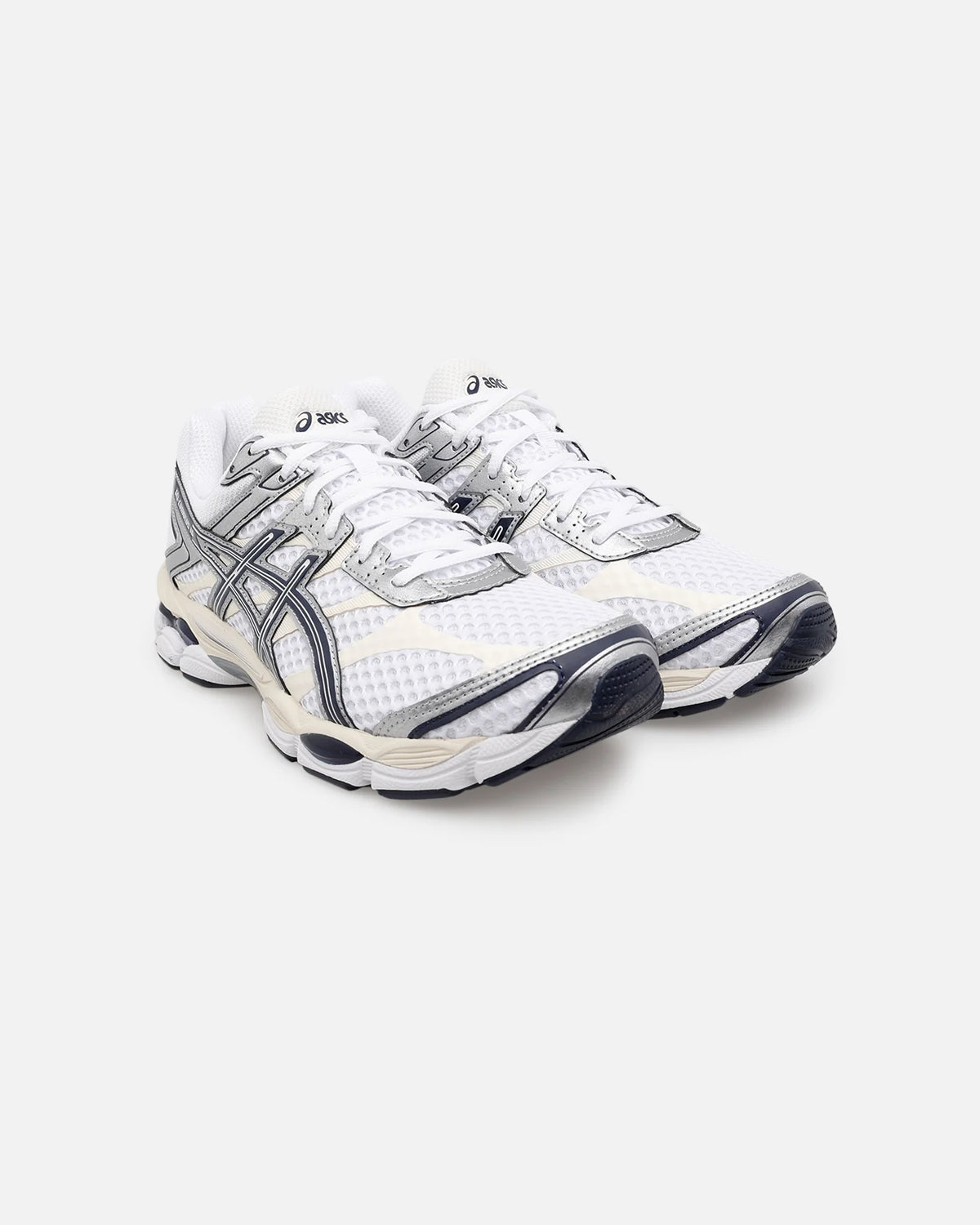 ASICS GEL-CUMULUS 16 "White Navy Silver" Men Women Retro Running Sneakers