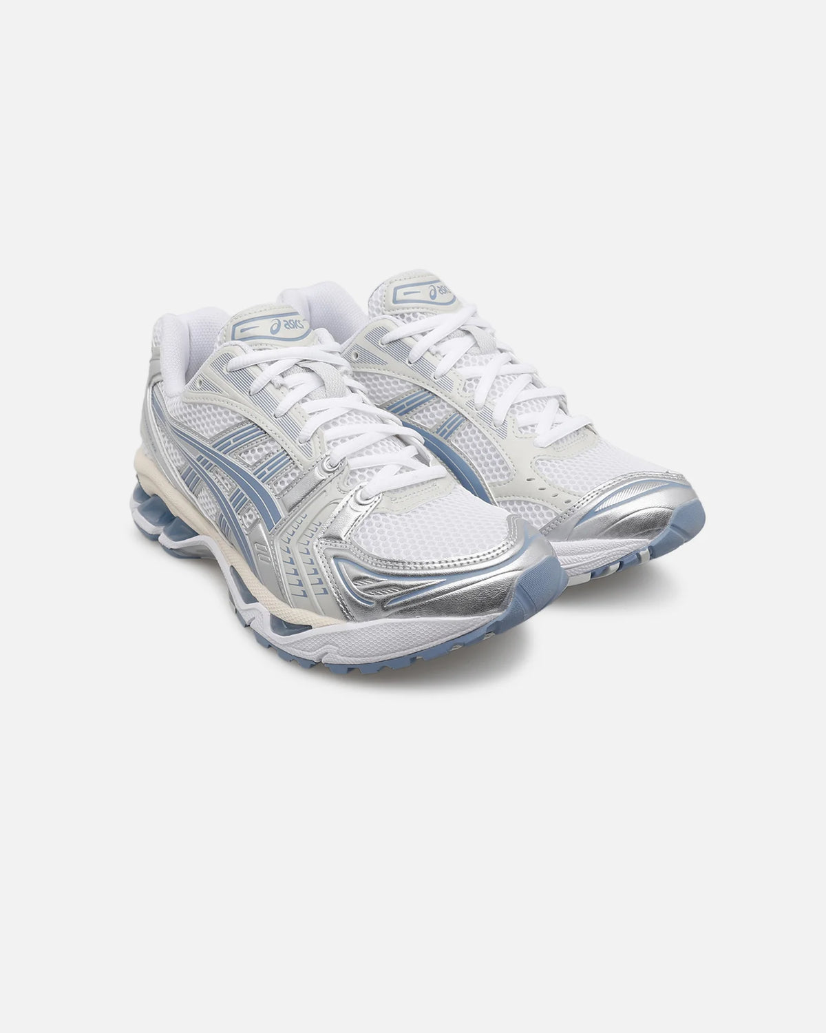 ASICS GEL-KAYANO 14 "White Silver Light Blue" Men Women Retro Running Sneakers