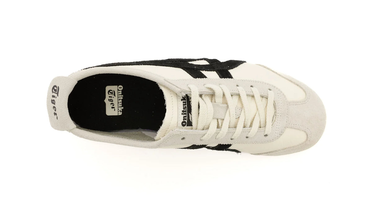 Onitsuka Tiger Mexico 66 "Cream Black" Unisex Leather Sneakers- Women's Shoe Sale / Men's Shoe Sale