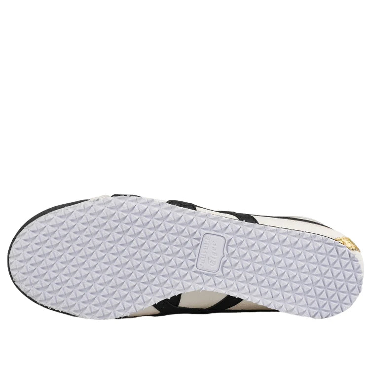 Onitsuka Tiger Mexico 66 "Cream Black Gold" Leather Sneakers- Women's Shoe Sale / Men's Shoe Sale