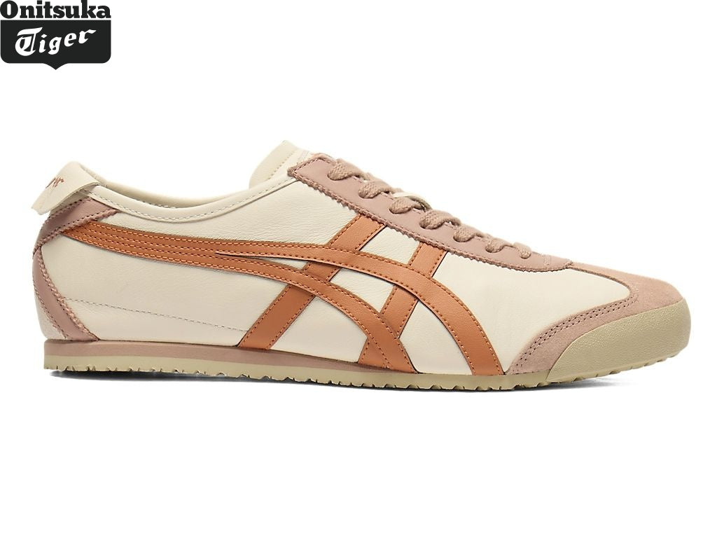 Onitsuka Tiger Mexico 66 "Cream/Mineral Brown" Classic shoe models Onitsuka Tiger Women's Shoe Sale / Men's Shoe Sale
