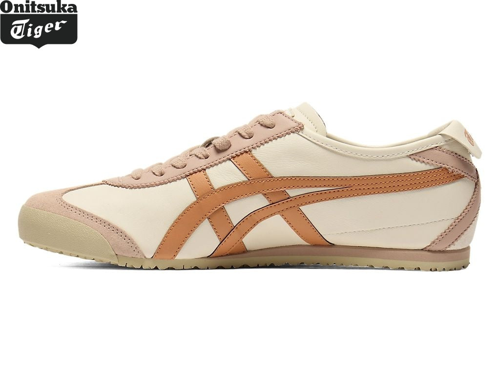 Onitsuka Tiger Mexico 66 "Cream/Mineral Brown" Classic shoe models Onitsuka Tiger Women's Shoe Sale / Men's Shoe Sale