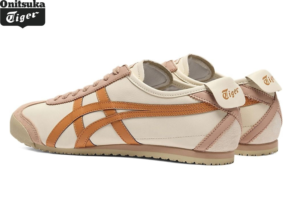 Onitsuka Tiger Mexico 66 "Cream/Mineral Brown" Classic shoe models Onitsuka Tiger Women's Shoe Sale / Men's Shoe Sale
