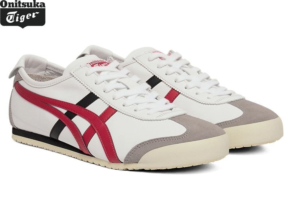 Onitsuka Tiger Mexico 66 "White/Classic Red" Classic shoe models Onitsuka Tiger Women's Shoe Sale / Men's Shoe Sale