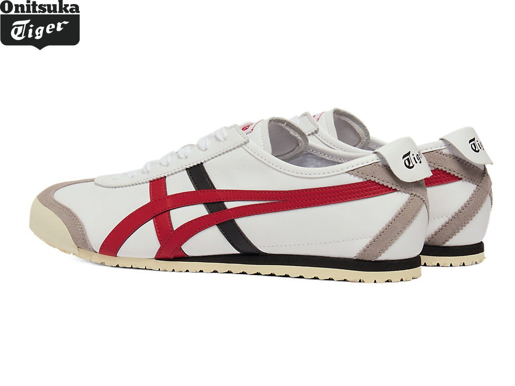 Onitsuka Tiger Mexico 66 "White/Classic Red" Classic shoe models Onitsuka Tiger Women's Shoe Sale / Men's Shoe Sale