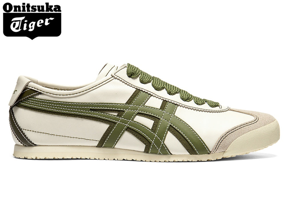 Onitsuka Tiger Mexico 66 Deluxe Nippon Made Sneakers – Cream/Olive Green