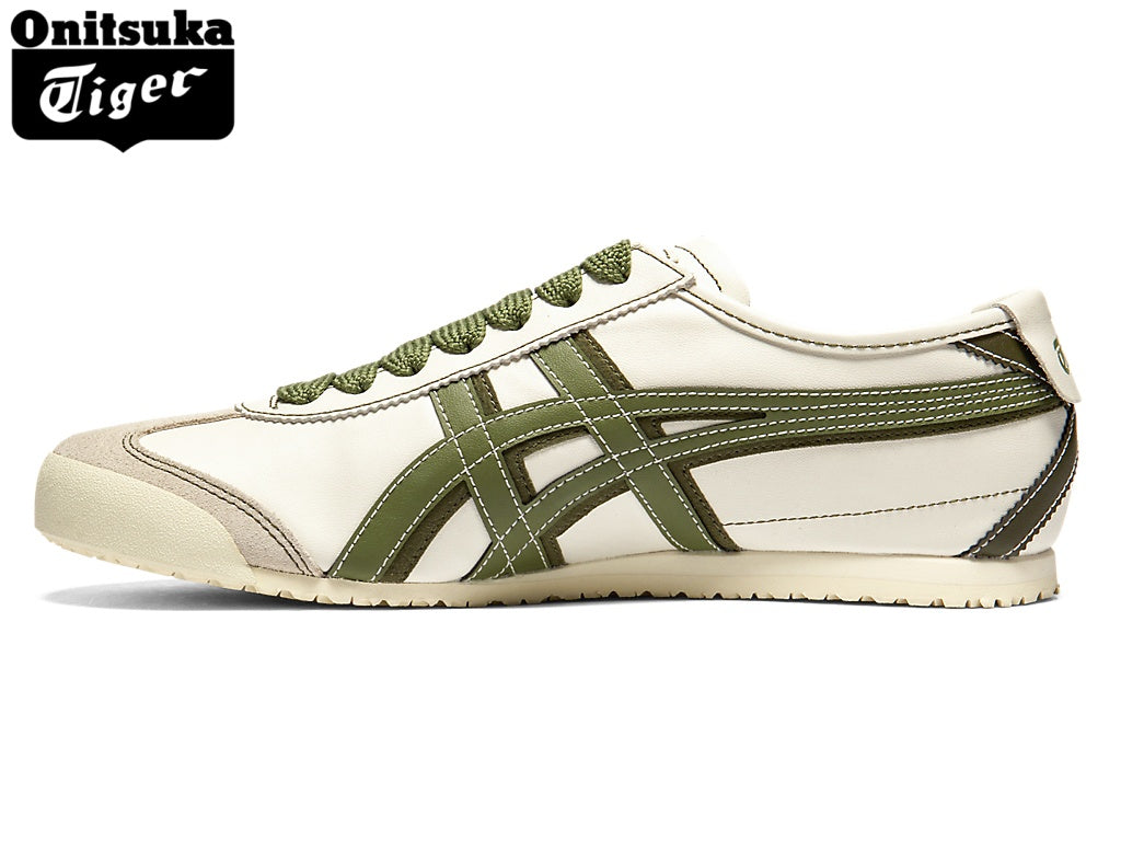 Onitsuka Tiger Mexico 66 Deluxe Nippon Made Sneakers – Cream/Olive Green