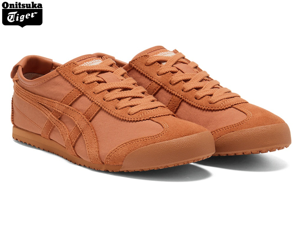 Onitsuka Tiger Mexico 66 Orange Canvas Suede Sneakers - Women's Shoe Sale / Men's Shoe Sale