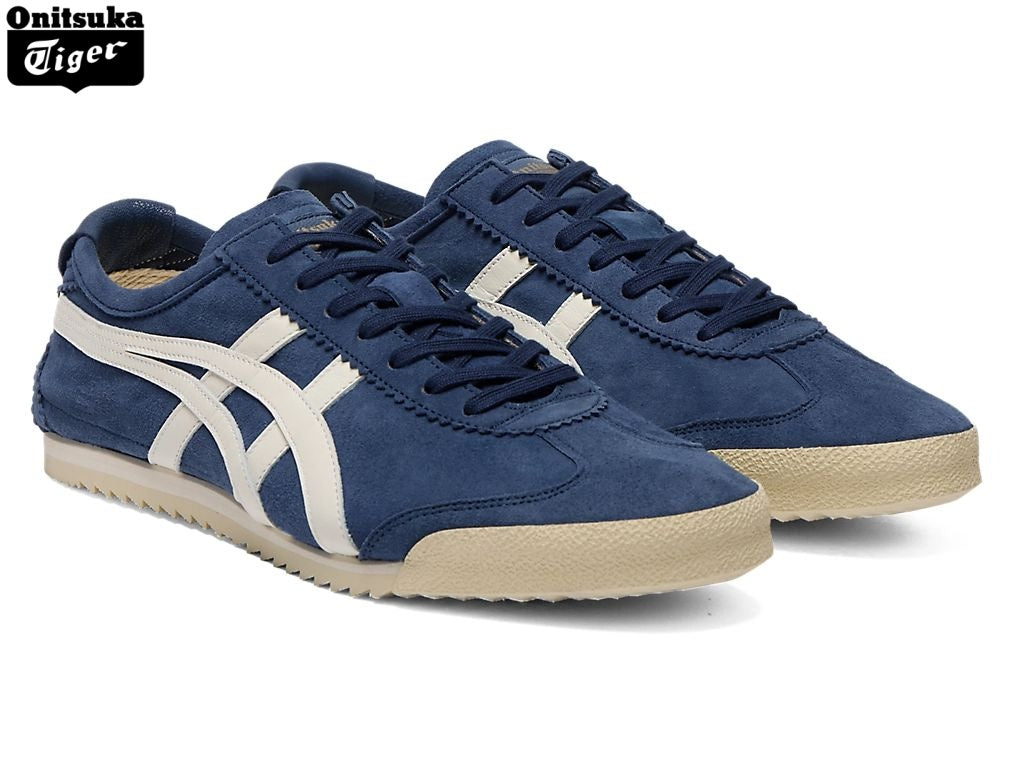 Onitsuka Tiger Mexico 66 Navy Suede Sneakers - Women's Shoe Sale / Men's Shoe Sale