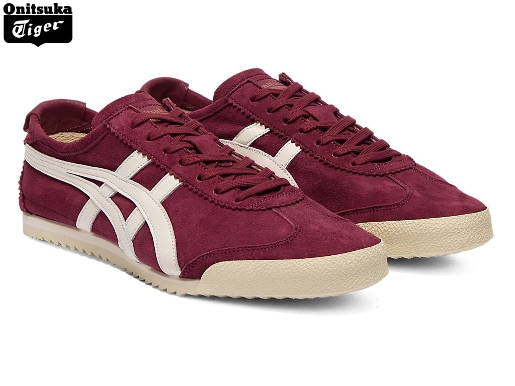 Onitsuka Tiger Mexico 66 Burgundy Suede Sneakers - Women's Shoe Sale / Men's Shoe Sale
