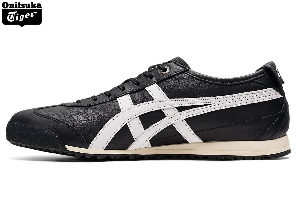Onitsuka Tiger Mexico 66 Leather Sneakers – Black/White- Women's Shoe Sale / Men's Shoe Sale