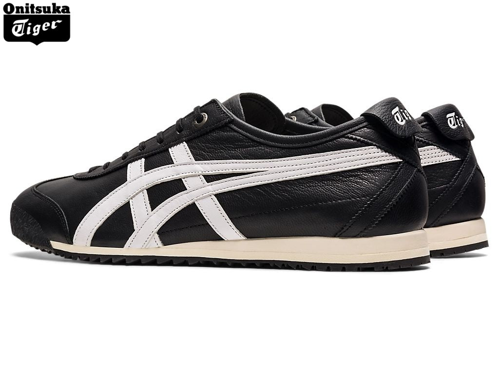 Onitsuka Tiger Mexico 66 Leather Sneakers – Black/White- Women's Shoe Sale / Men's Shoe Sale