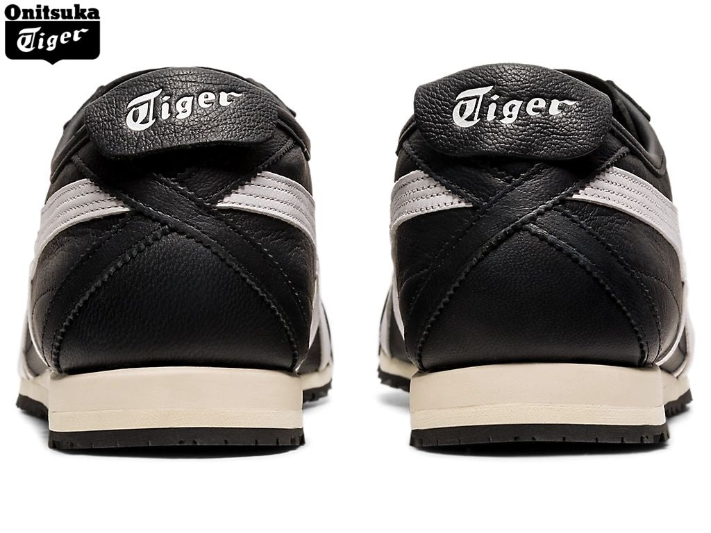 Onitsuka Tiger Mexico 66 Leather Sneakers – Black/White- Women's Shoe Sale / Men's Shoe Sale