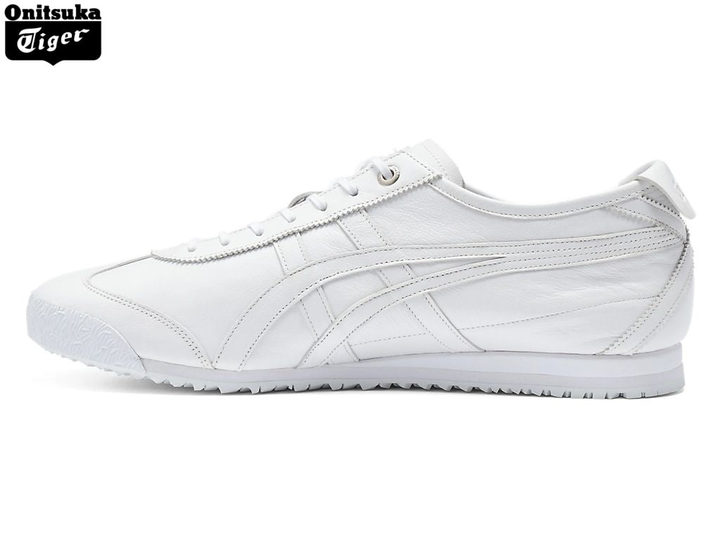 Onitsuka Tiger Mexico 66 White Leather Sneakers - Women's Shoe Sale / Men's Shoe Sale