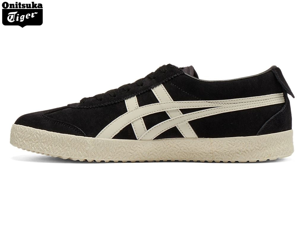 Onitsuka Tiger Mexico 66 Delux Black White Suede Sneakers - Women's Shoe Sale / Men's Shoe Sale