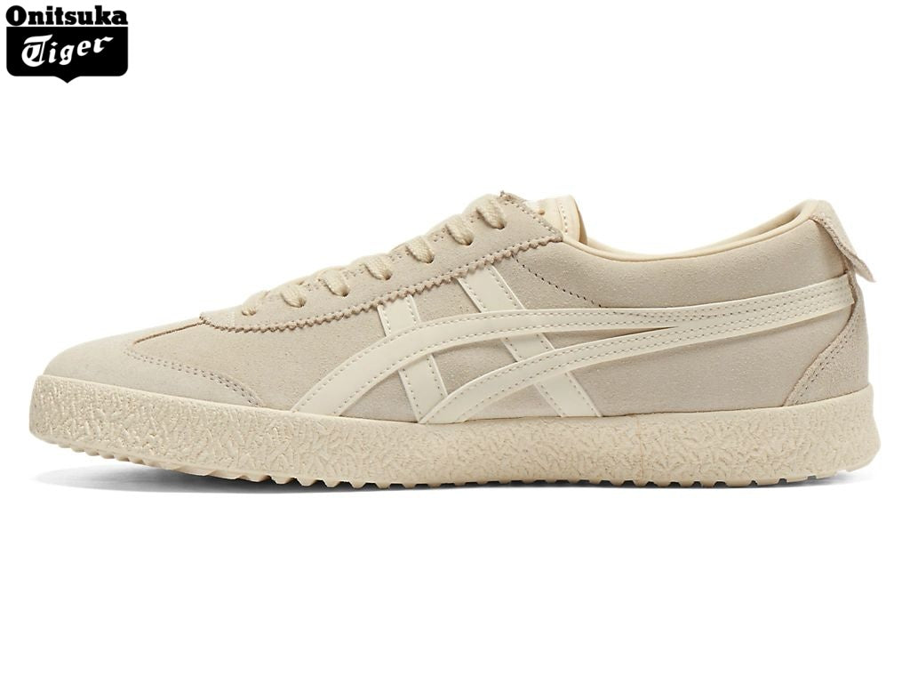Onitsuka Tiger Mexico 66 Delux Cream Suede Sneakers - Women's Shoe Sale / Men's Shoe Sale