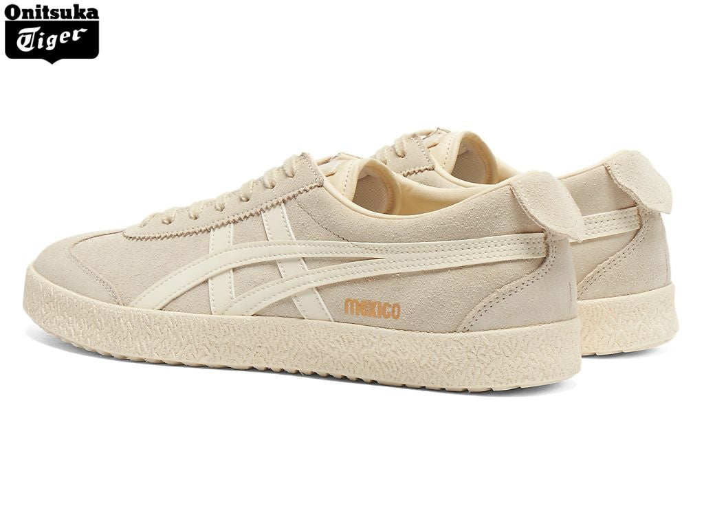 Onitsuka Tiger Mexico 66 Delux Cream Suede Sneakers - Women's Shoe Sale / Men's Shoe Sale