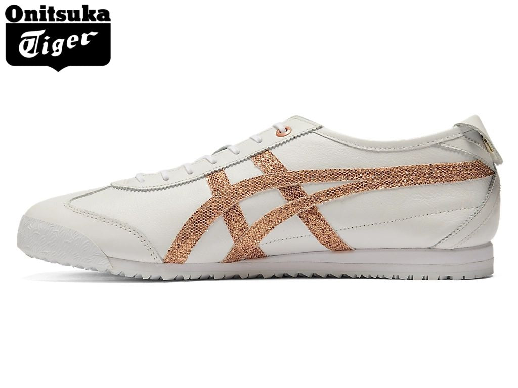 Onitsuka Tiger Mexico 66 White Rose Gold Glitter - Women's Shoe Sale / Men's Shoe Sale