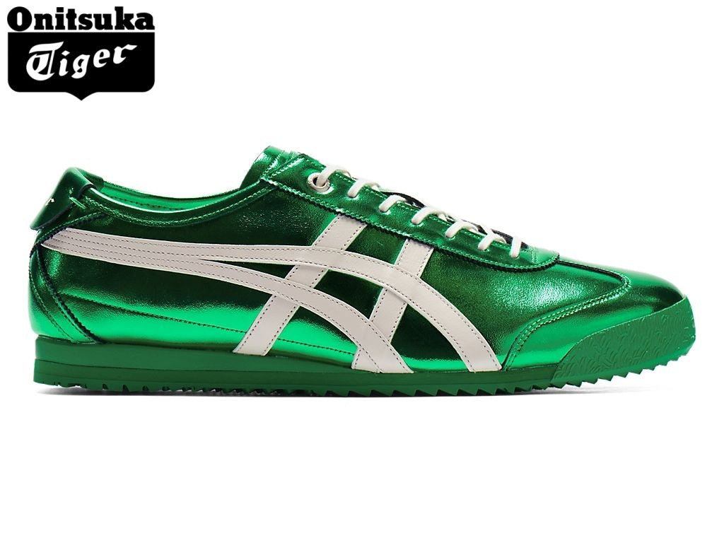 Onitsuka Tiger Mexico 66 Metallic Green Leather - Women's Shoe Sale / Men's Shoe Sale