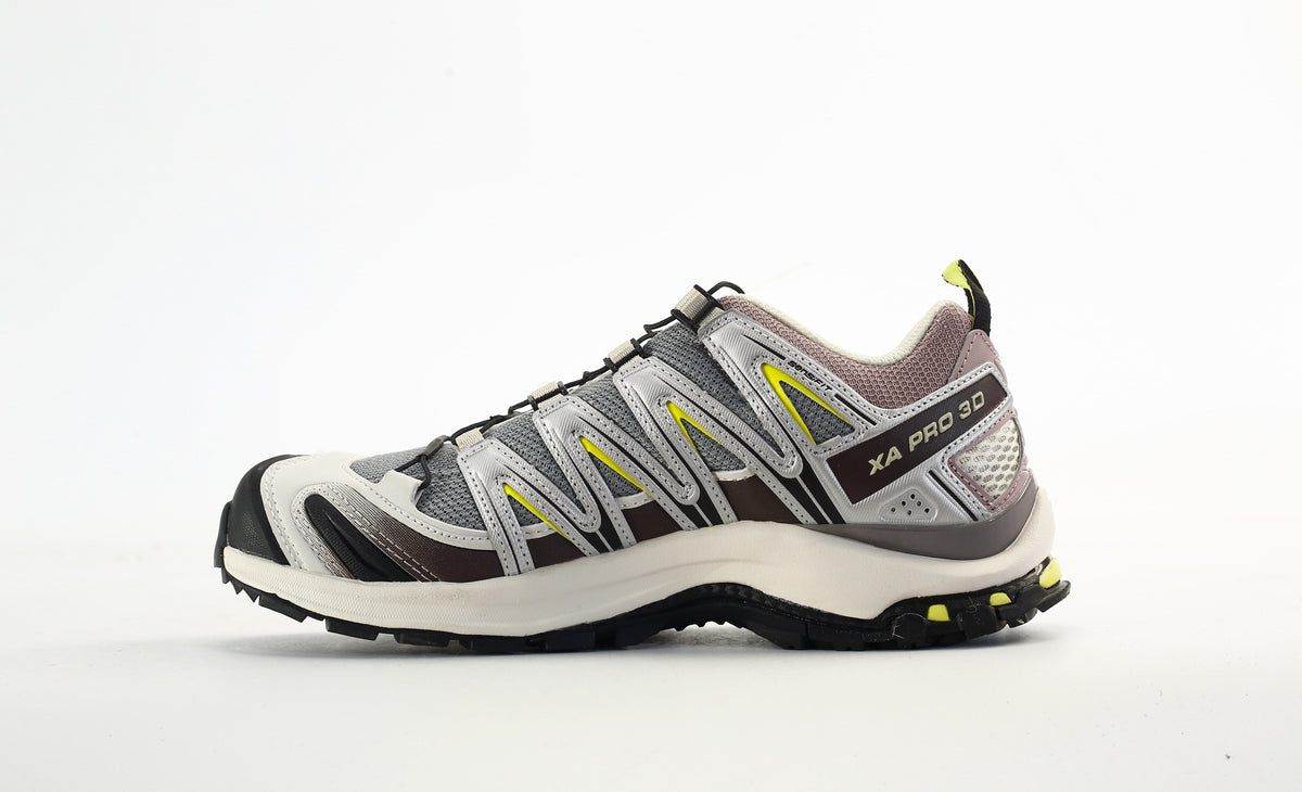 Salomon XA Pro 3D "Grey Brown Lime"- outdoor hiking shoes/Women's Shoe Sale / Men's Shoe Sale