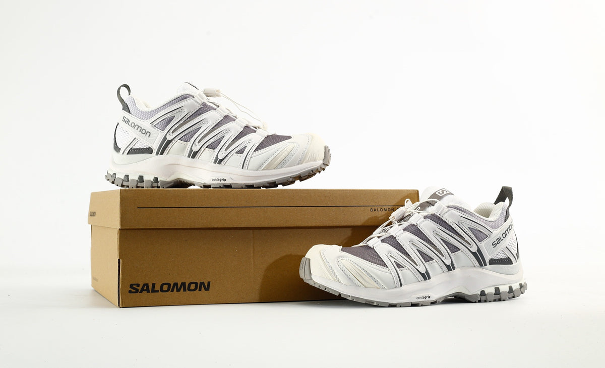 Salomon XA PRO 3D Trail Running Shoes "White Purple Grey"- outdoor hiking shoes/Women's Shoe Sale / Men's Shoe Sale